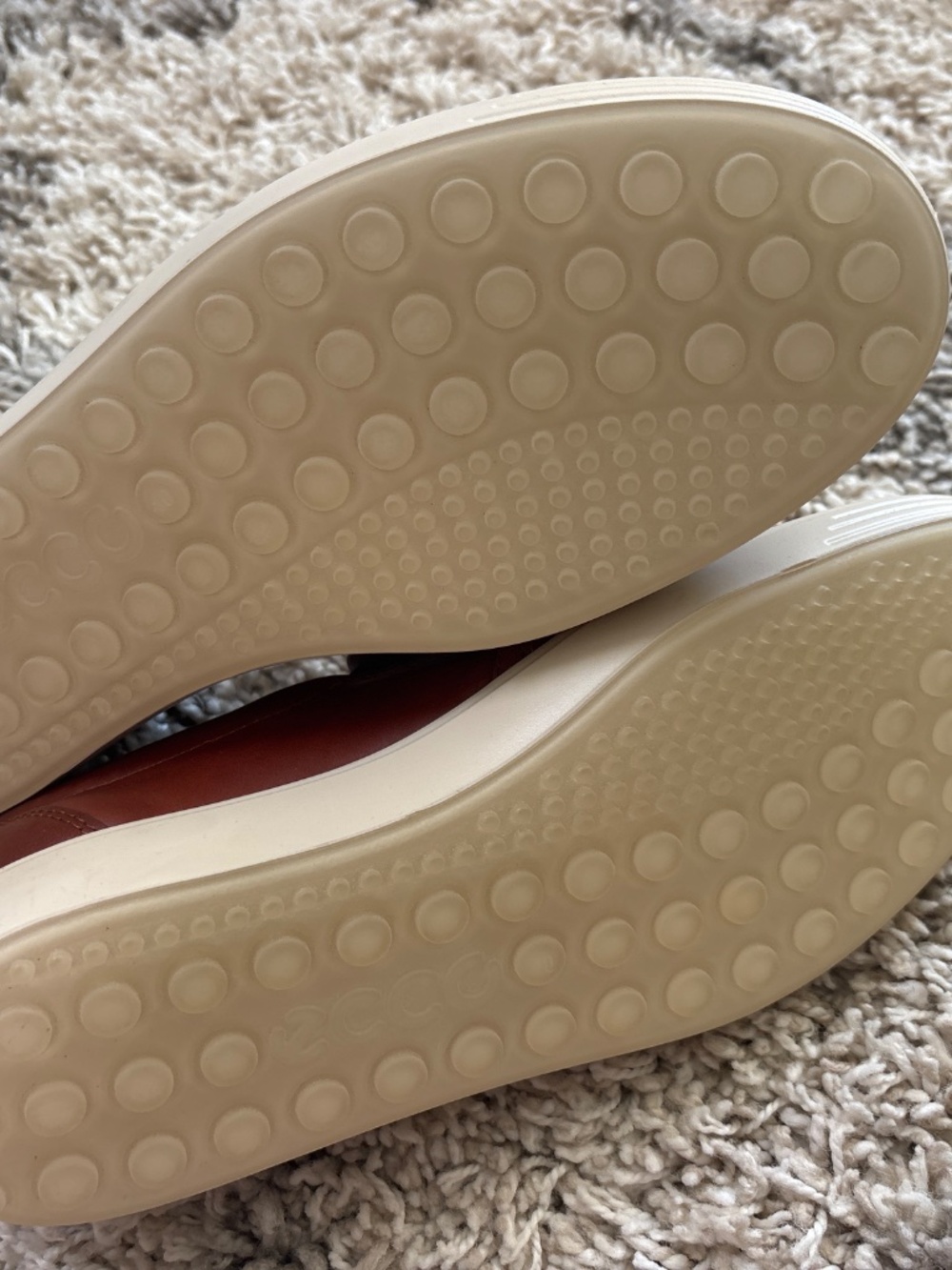ECCO Women's Soft 7 Woven Slip-On sneaker in Cognac Brown - Picture 3 of 3
